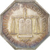 France, Token, Notary, 1851, MS(60-62), Silver, Lerouge:415