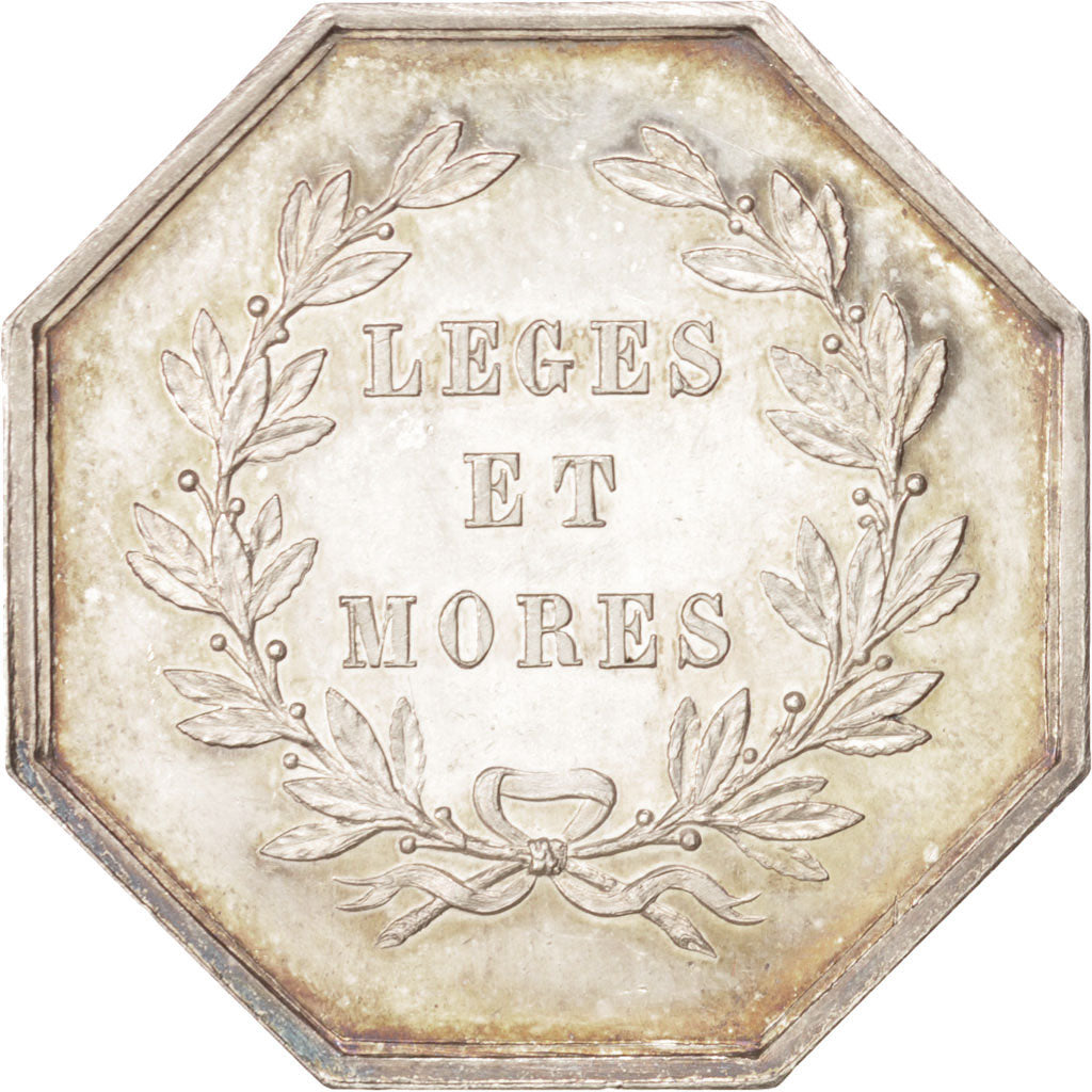 France, Token, Notary, MS(60-62), Silver, Lerouge:364
