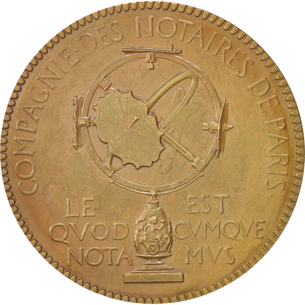 Francja, Token, Notariusz, Chaplain, AU(55-58), Bronze, Lerouge:322.d