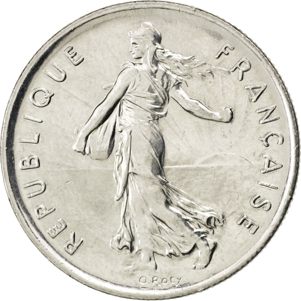 FRANCE, Semeuse, 5 Francs, 1995, Paris, KM #926a.1, MS(63), Nickel Clad...