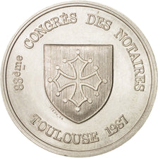 France, Notary, Token, 1987, MS(60-62), Silver, 32, 14.50