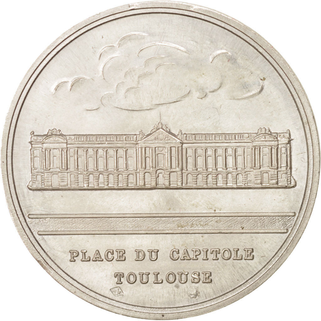 France, Notary, Token, 1987, MS(60-62), Silver, 32, 14.50