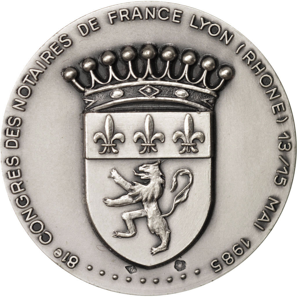 France, Notary, Token, 1981, MS(60-62), Silver, 32, 16.23