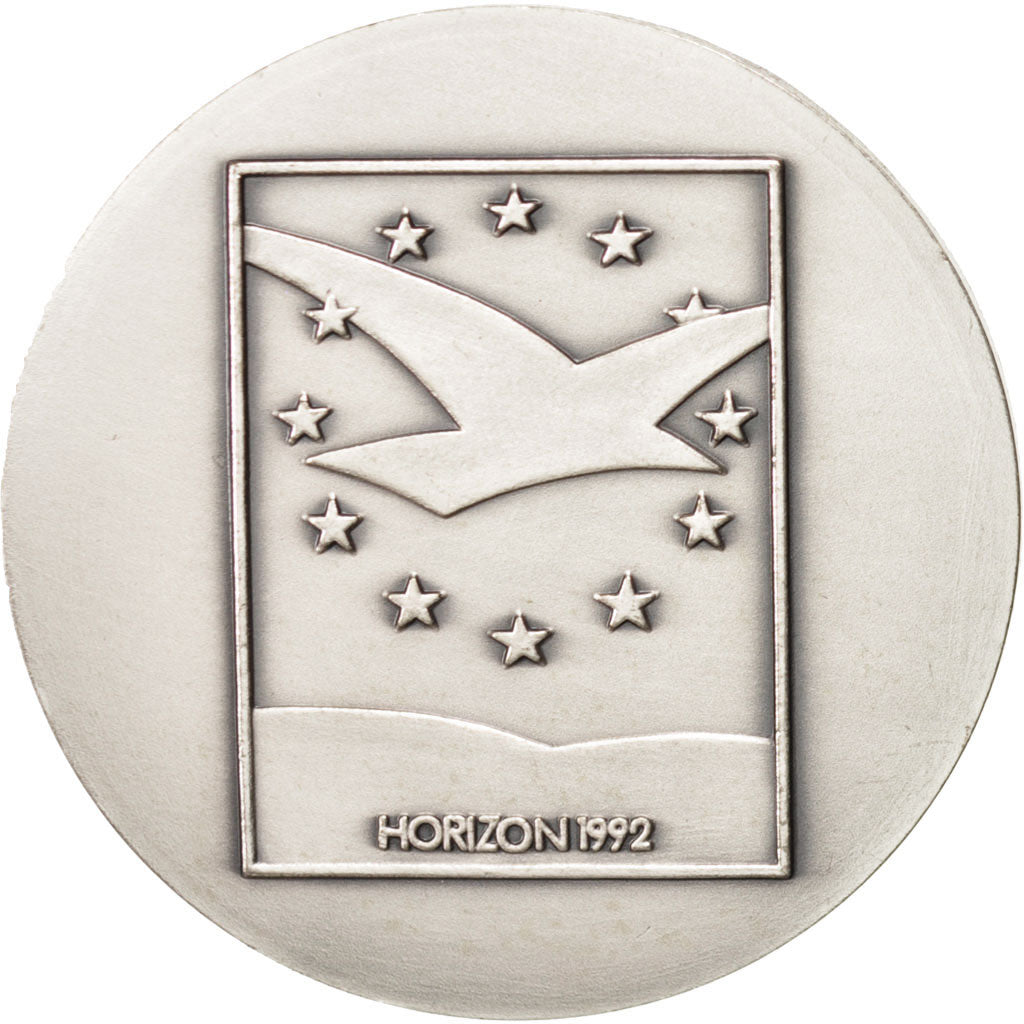 France, Notary, Token, 1989, MS(60-62), Silver, 32, 15.70