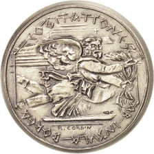 France, Notary, Token, 1990, AU(55-58), Silver, 36, 27.60