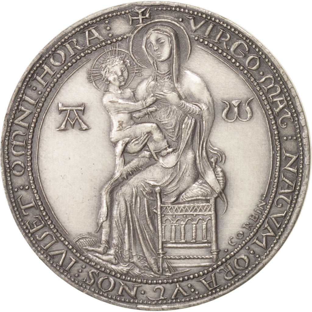 France, Notary, Token, 1981, AU(55-58), Silver, 35, 23.20