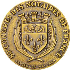 France, Notary, Token, 1984, AU(55-58), Bronze, 32, 14.50