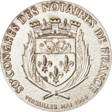 France, Notary, Token, 1984, AU(50-53), Silver, 32, 15.00