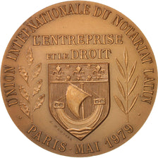 France, Notary, Token, 1979, MS(60-62), Bronze, 32, 15.50