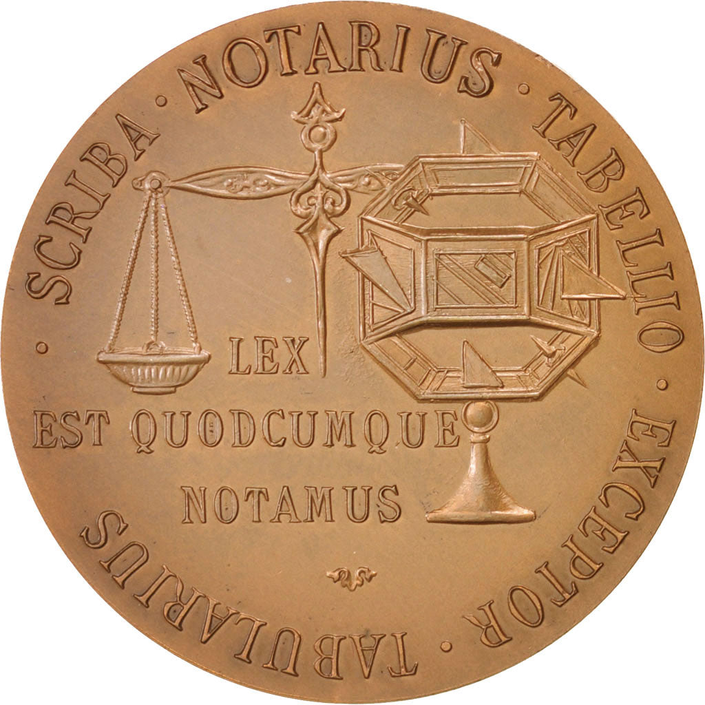 France, Notary, Token, 1979, MS(60-62), Bronze, 32, 15.50