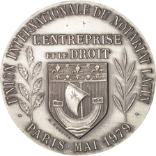 France, Notary, Token, 1979, AU(50-53), Silver, 32, 18.00