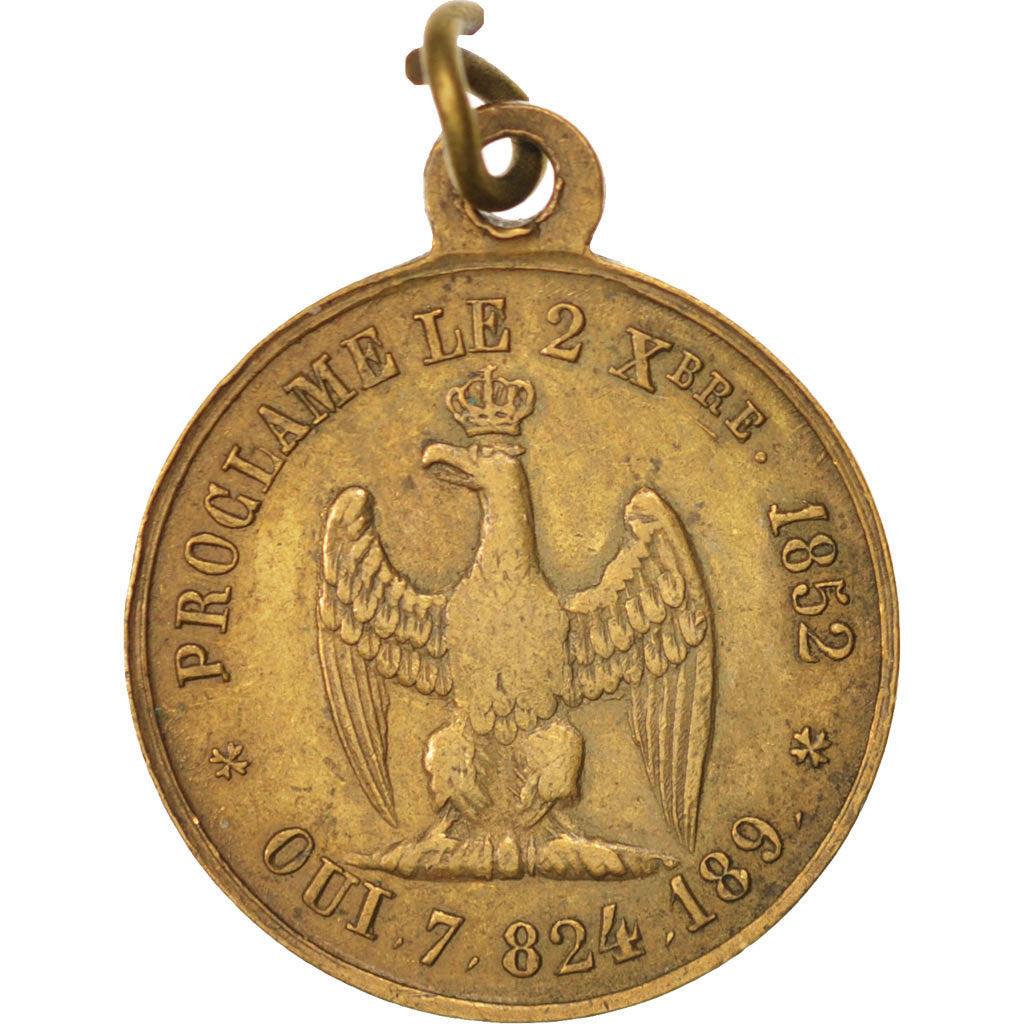 France, Medal, Second French Empire, 1852, EF(40-45), Copper