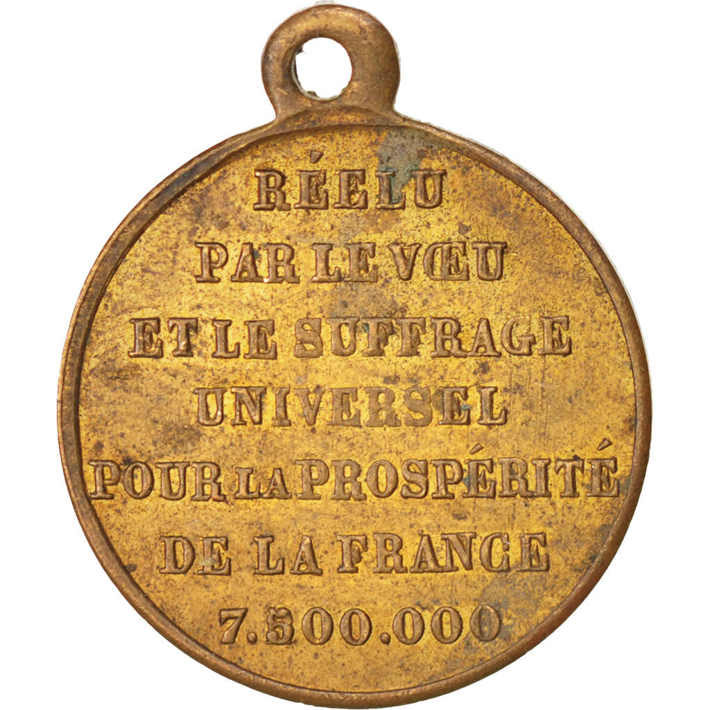 France, Medal, French Second Republic, TTB, Cuivre