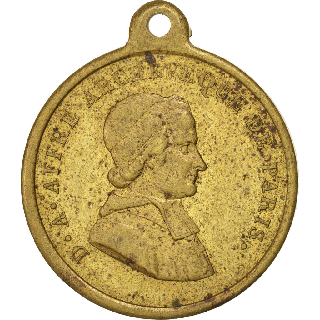 France, Medal, French Second Republic, AU(50-53), Copper