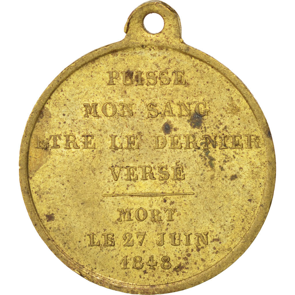 France, Medal, French Second Republic, AU(50-53), Copper