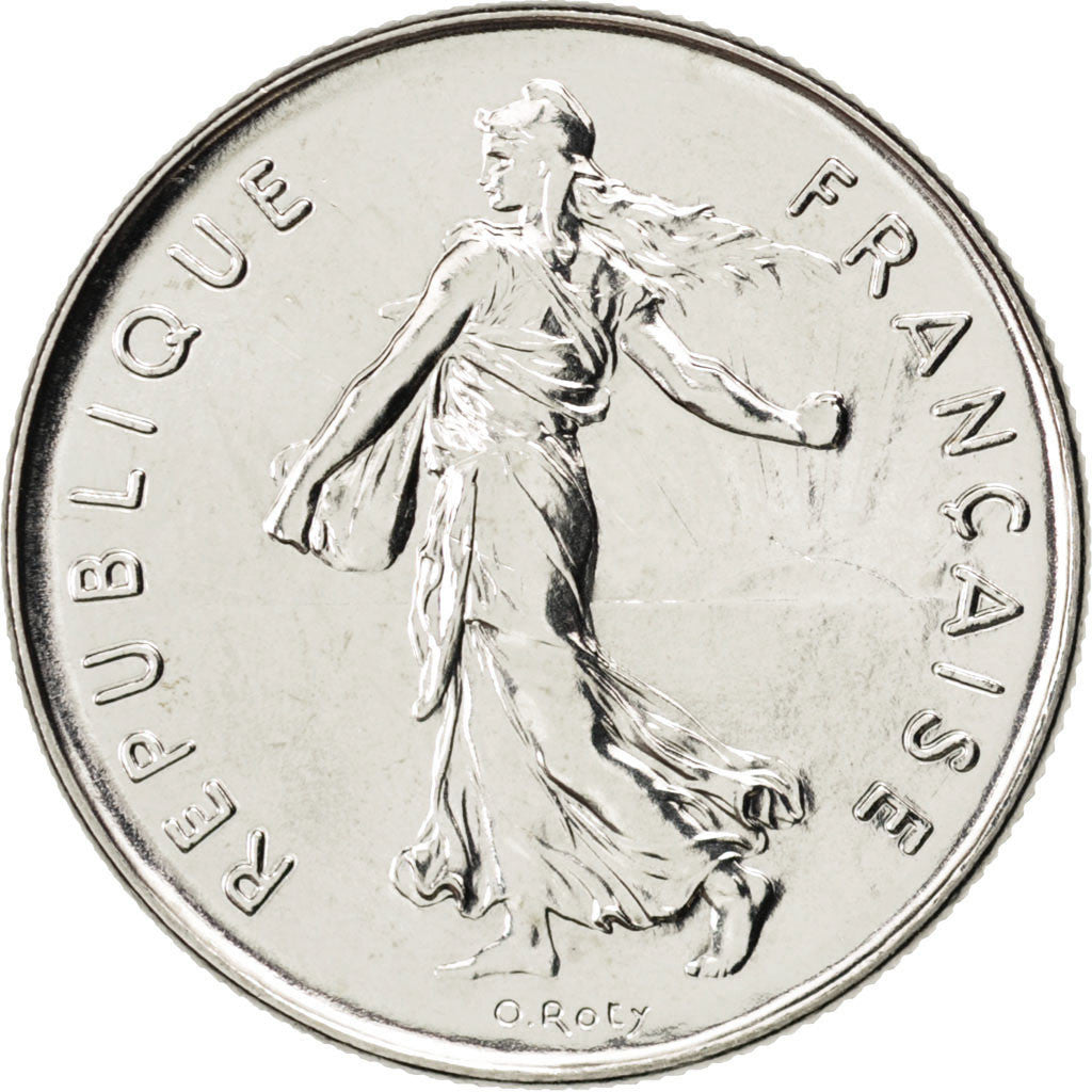 Coin, France, Semeuse, 5 Francs, 1991, MS(63), Nickel Clad Copper-Nickel