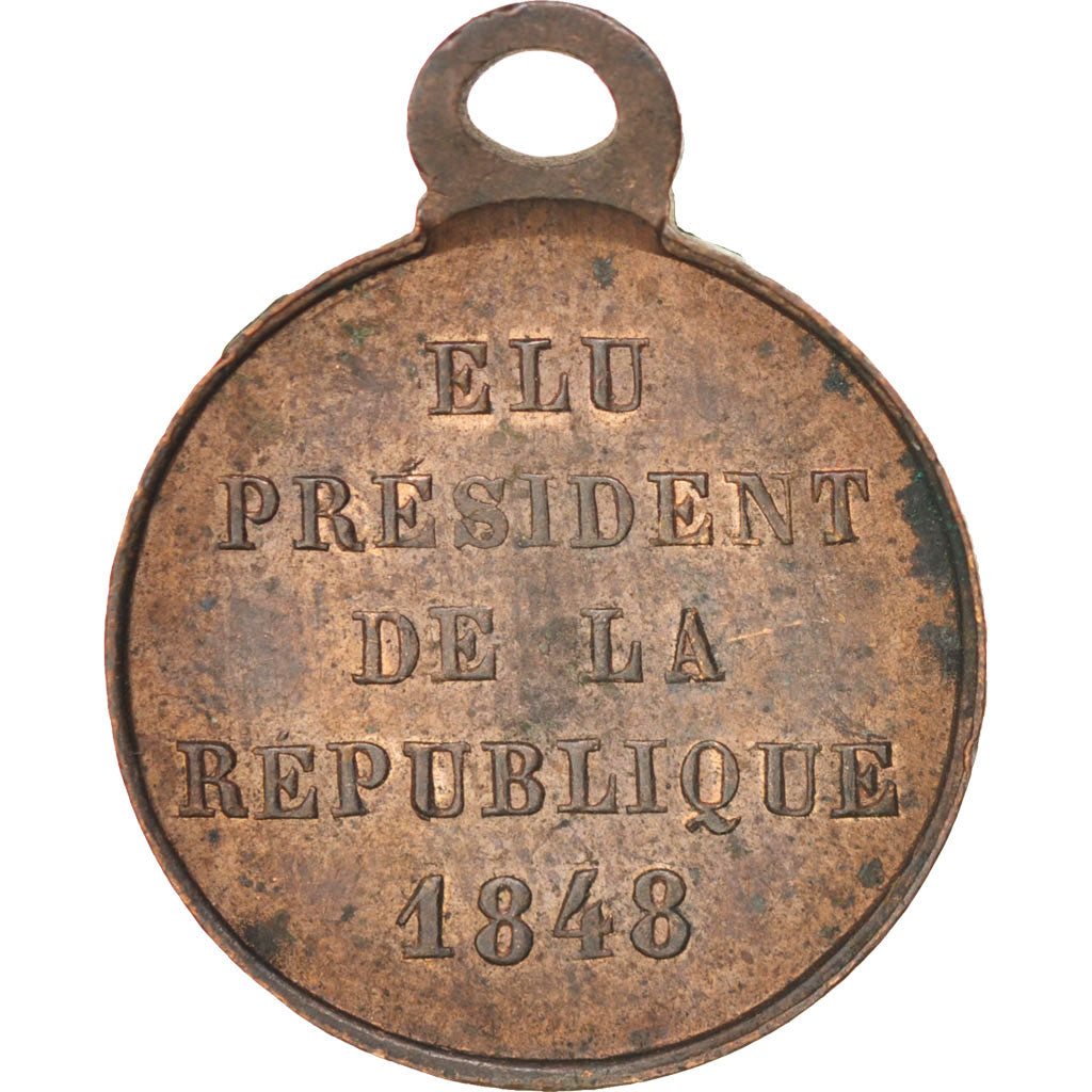 France, Medal, French Second Republic, 1848, AU(50-53), Copper