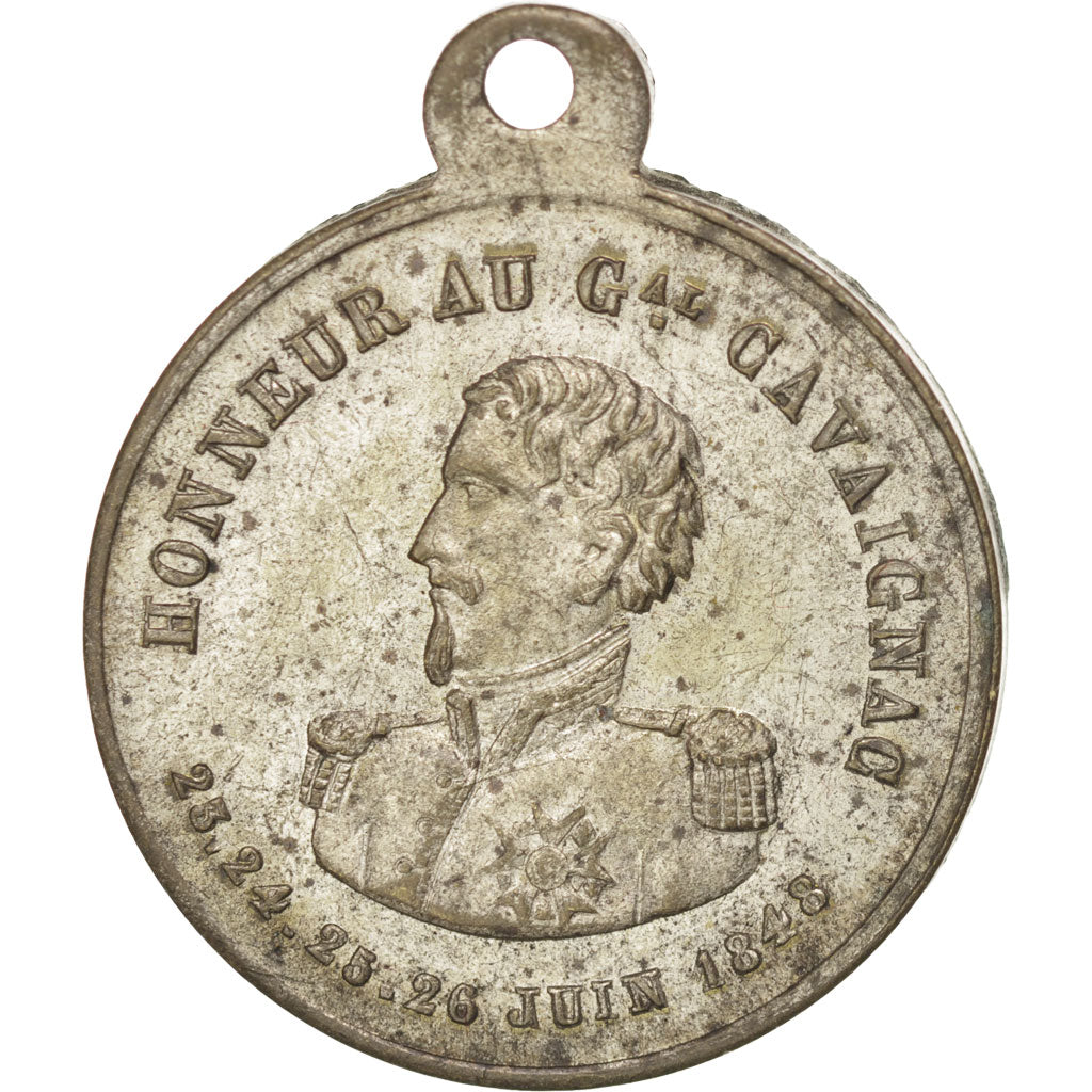 France, Medal, French Second Republic, 1848, AU(55-58), Copper