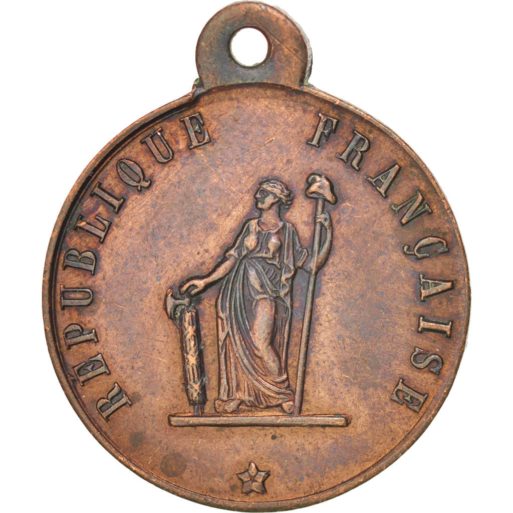 Frankreich, Medal, French Second Republic, 1848, VZ, Kupfer