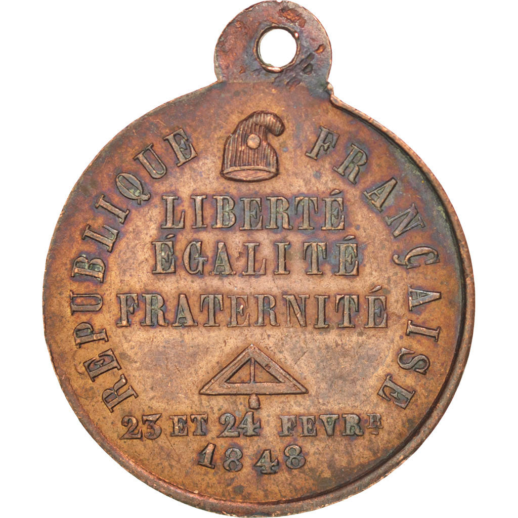 Frankreich, Medal, French Second Republic, 1848, VZ, Kupfer