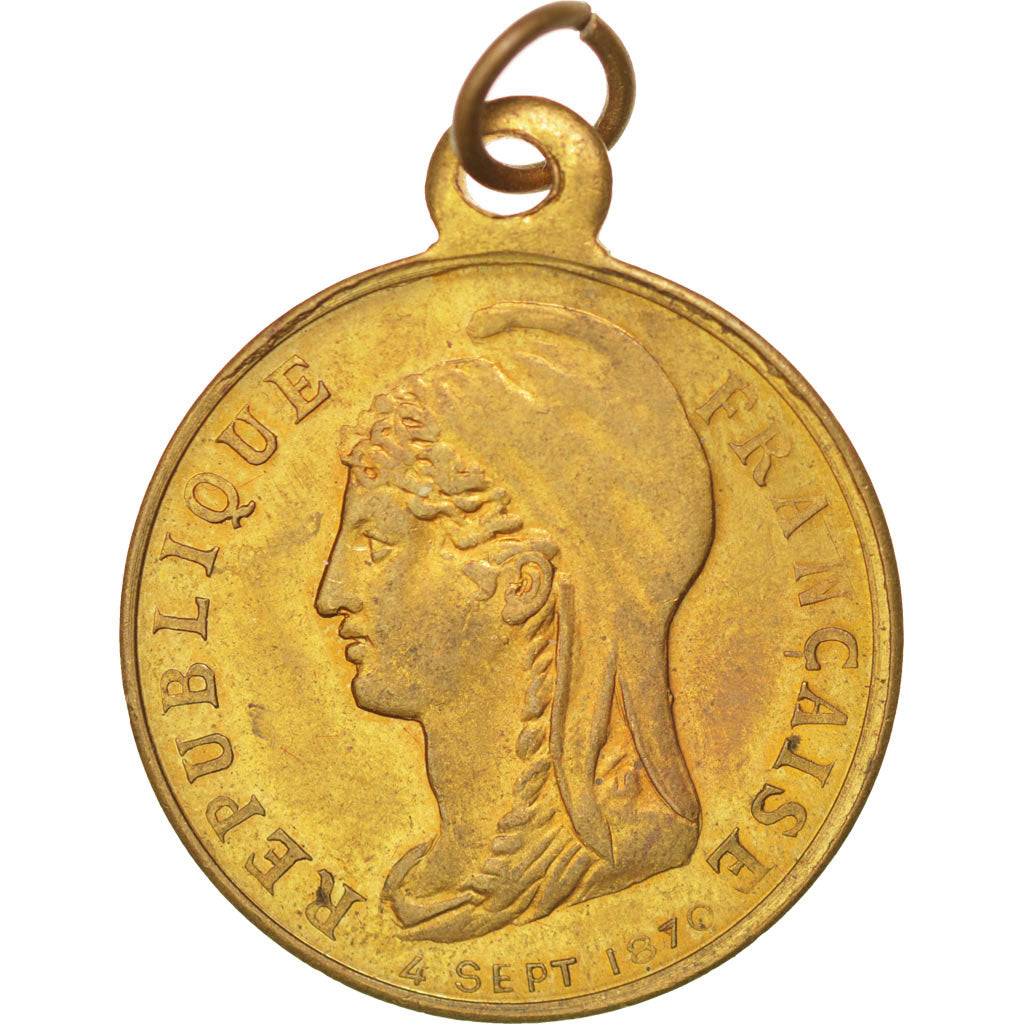 FRANCE, Paris Commune, Medal, 1871, MS(60-62), Copper, 5.10
