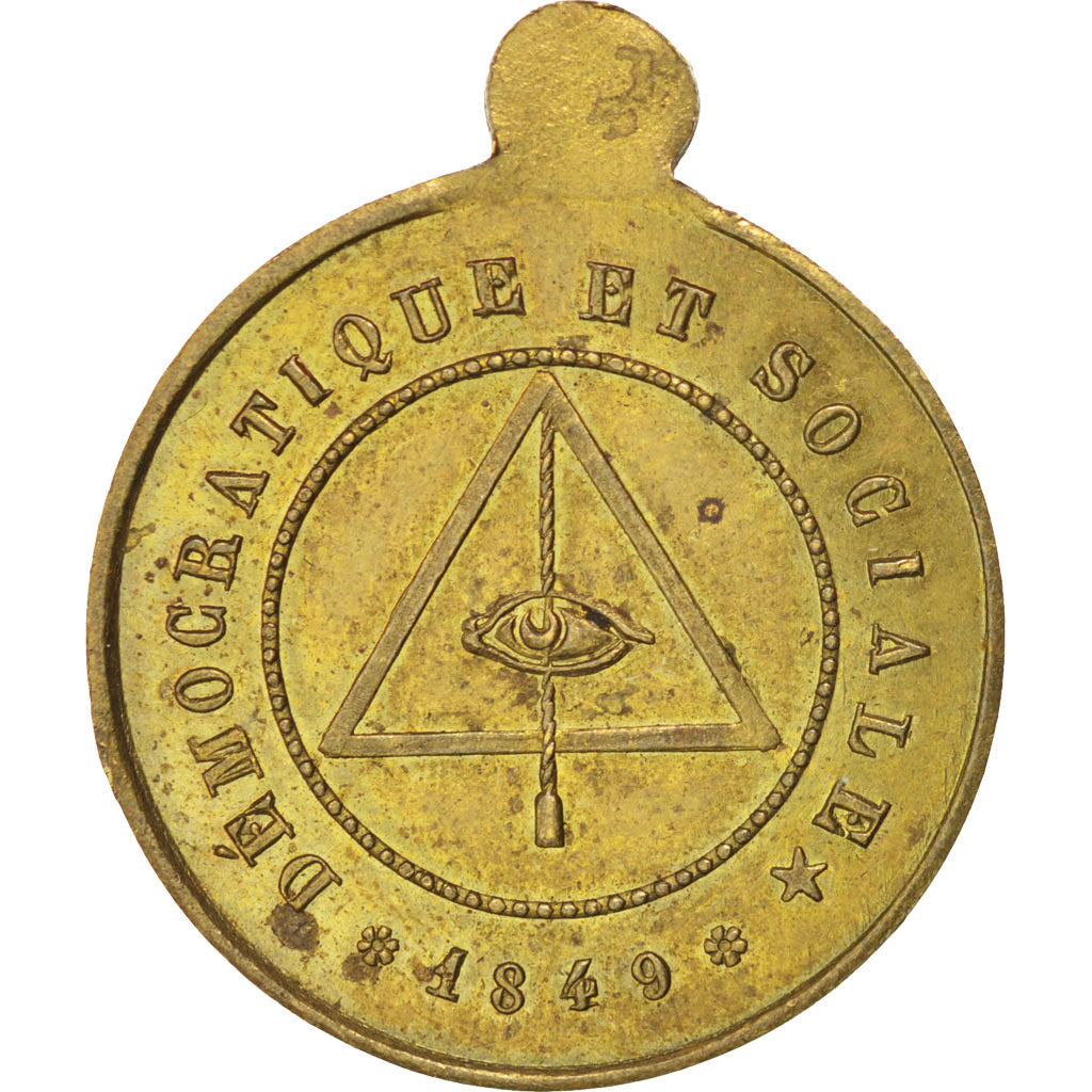 Frankrijk, Medal, French Second Republic, 1849, PR, Koper