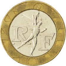 Francia, Génie, 10 Francs, 1992, BB, Bi-metallico, KM:964.1, Gadoury:827