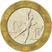 Francia, Génie, 10 Francs, 1992, BB, Bi-metallico, KM:964.1, Gadoury:827