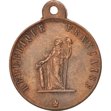 France, Medal, French Second Republic, 1848, SUP, Cuivre