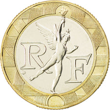 FRANCE, Génie, 10 Francs, 1988, KM #964.1, MS(63), Bi-Metallic, 23, Gadoury #827