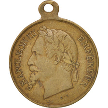 FRANCE, Second French Empire, Medal, 1868, AU(50-53), Copper, 23, 4.80