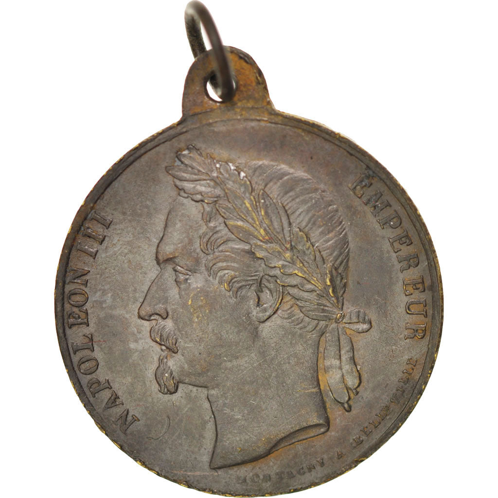 France, Medal, Second French Empire, 1852, AU(50-53), Copper