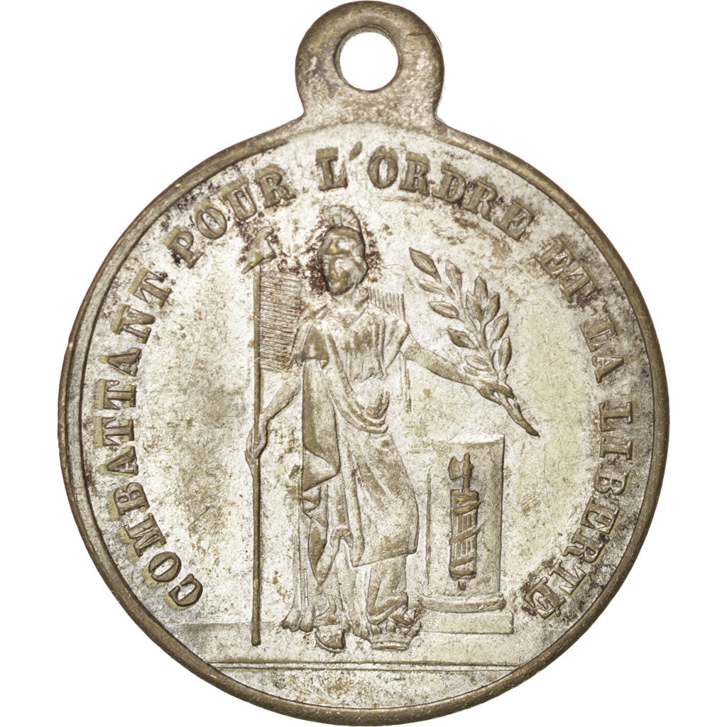 France, Medal, French Second Republic, 1848, SUP, Cuivre