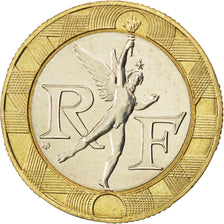 FRANCE, Génie, 10 Francs, 1989, KM #964.1, MS(63), Bi-Metallic, 23, Gadoury #827