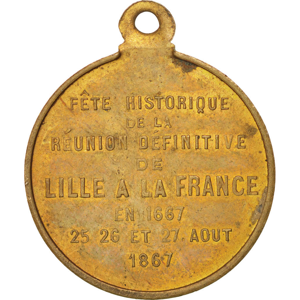 Francia, Medal, Second French Empire, 1867, SPL, Rame