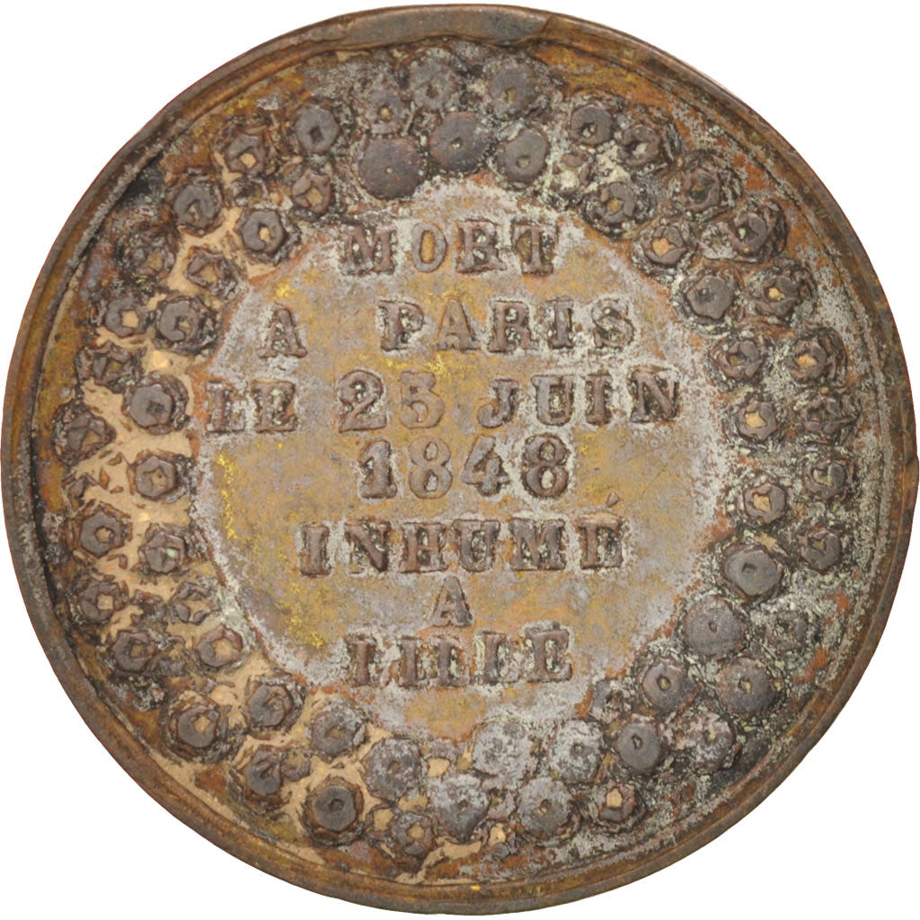 France, Medal, French Second Republic, 1848, VF(30-35), Copper