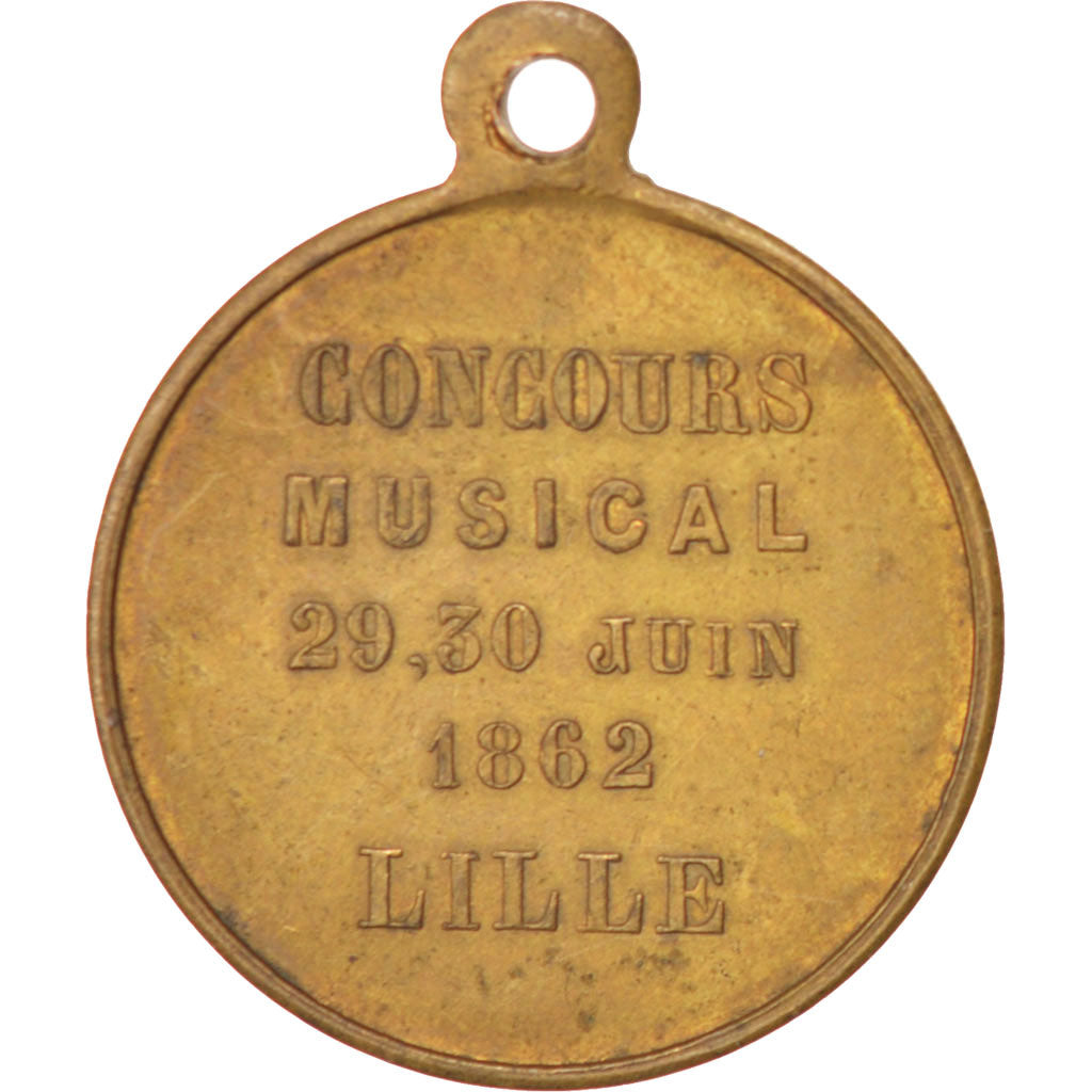 Francia, Medal, Second French Empire, 1862, MBC, Cobre