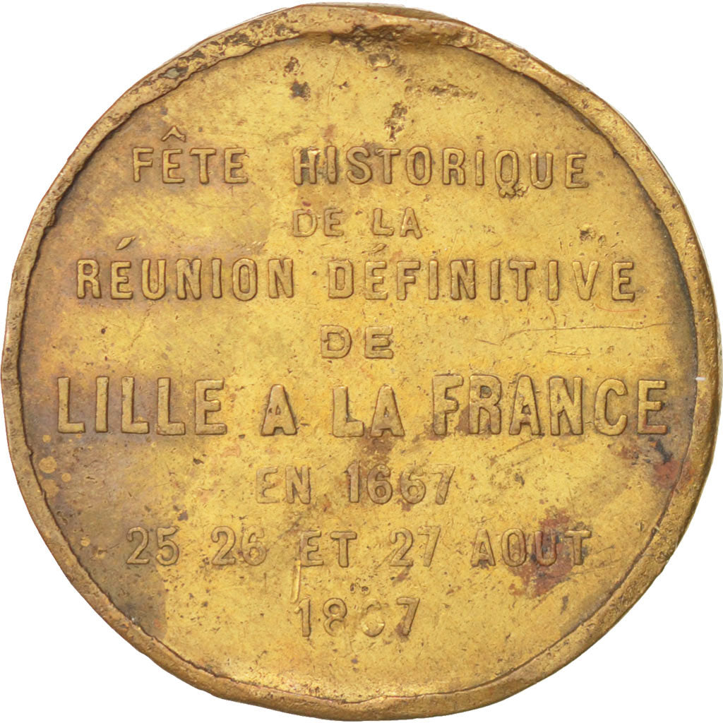Francia, Medal, Second French Empire, 1867, BB, Rame