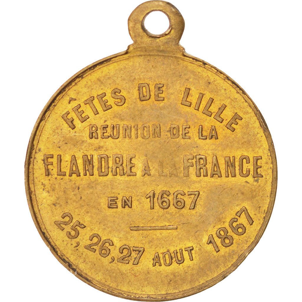 Frankreich, Medal, Second French Empire, 1867, SS+, Kupfer