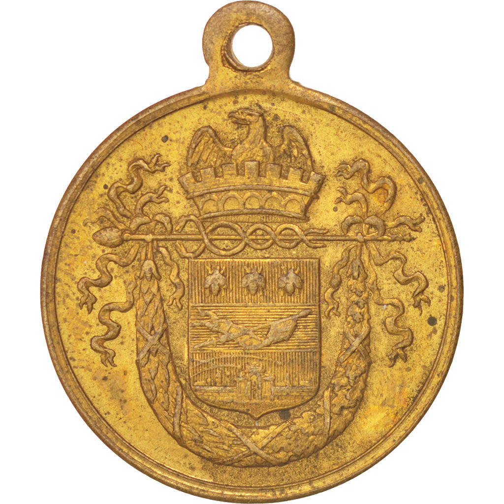 Francia, Medal, Second French Empire, 1862, BB+, Rame