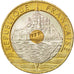 Coin, France, Mont Saint Michel, 20 Francs, 1993, MS(63), Tri-Metallic