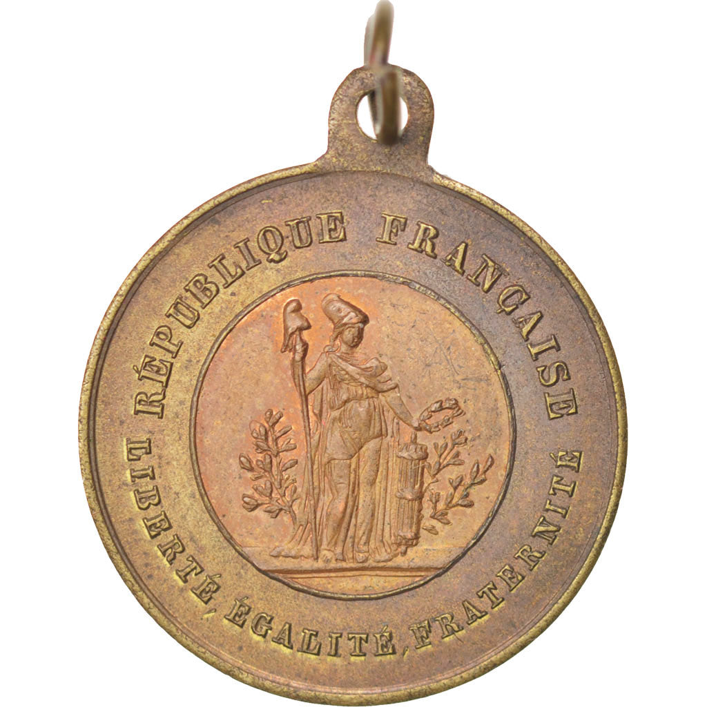 France, Medal, French Second Republic, 1848, SUP, Cuivre