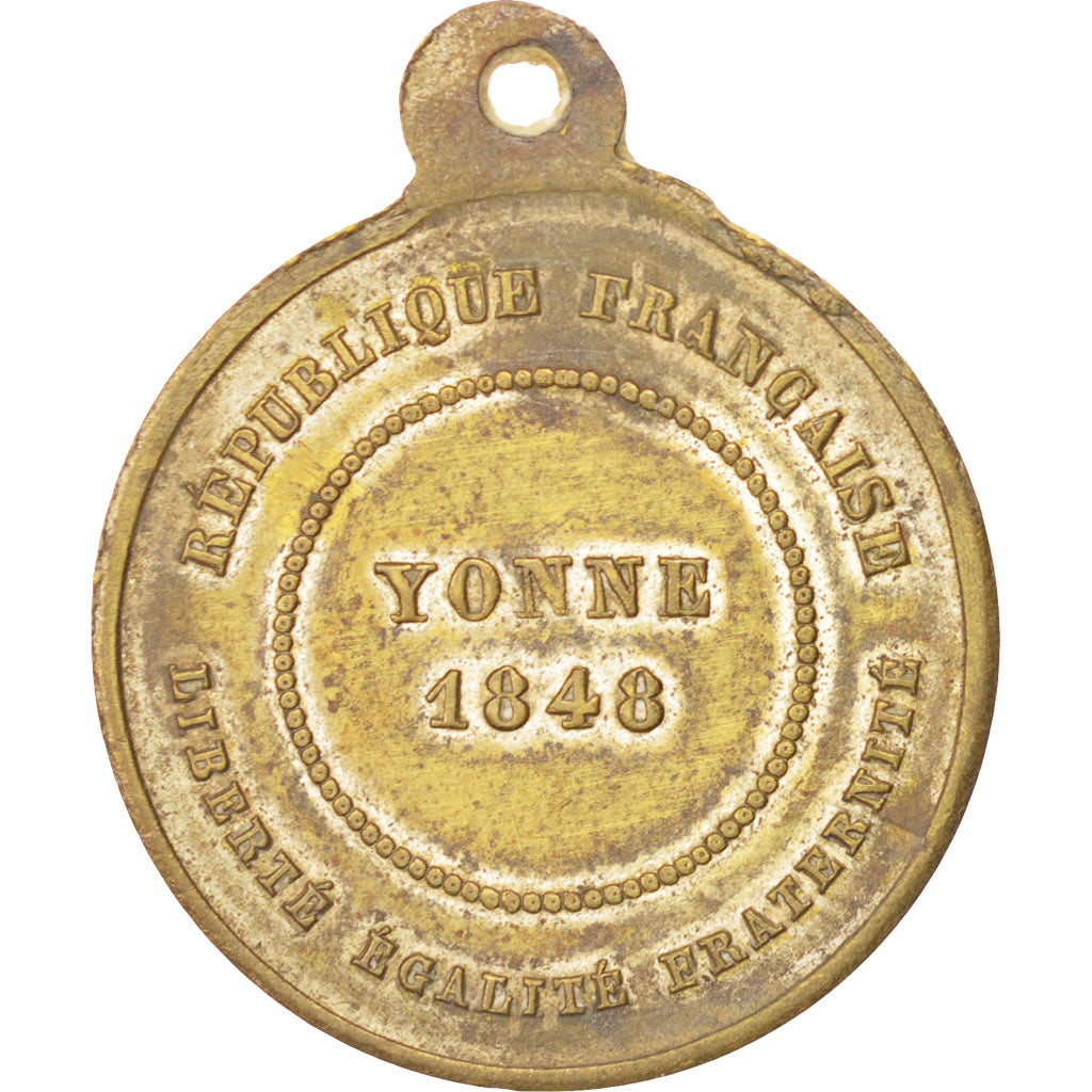 France, Medal, French Second Republic, 1848, AU(55-58), Copper