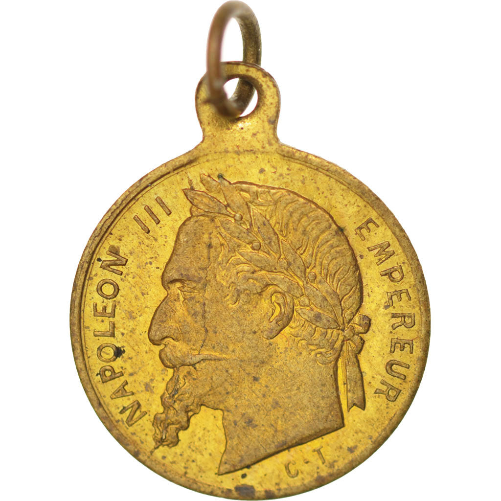 France, Medal, Second French Empire, 1867, AU(55-58), Copper