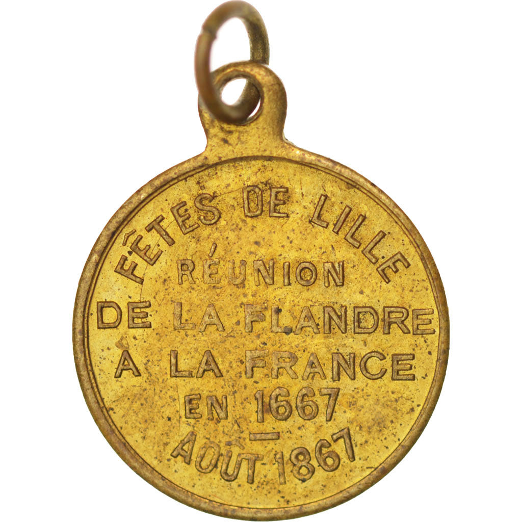 France, Medal, Second French Empire, 1867, AU(55-58), Copper