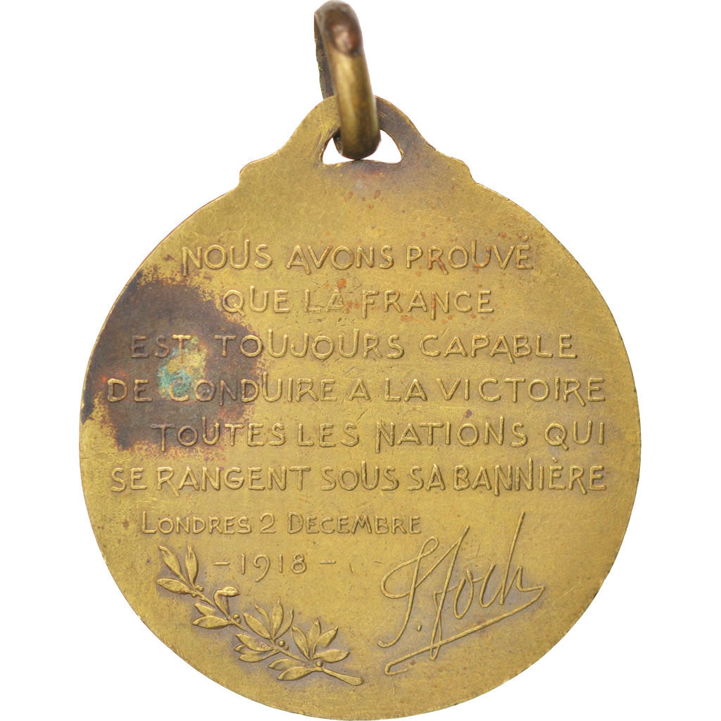 France, Medal, French Third Republic, 1918, TTB+, Bronze