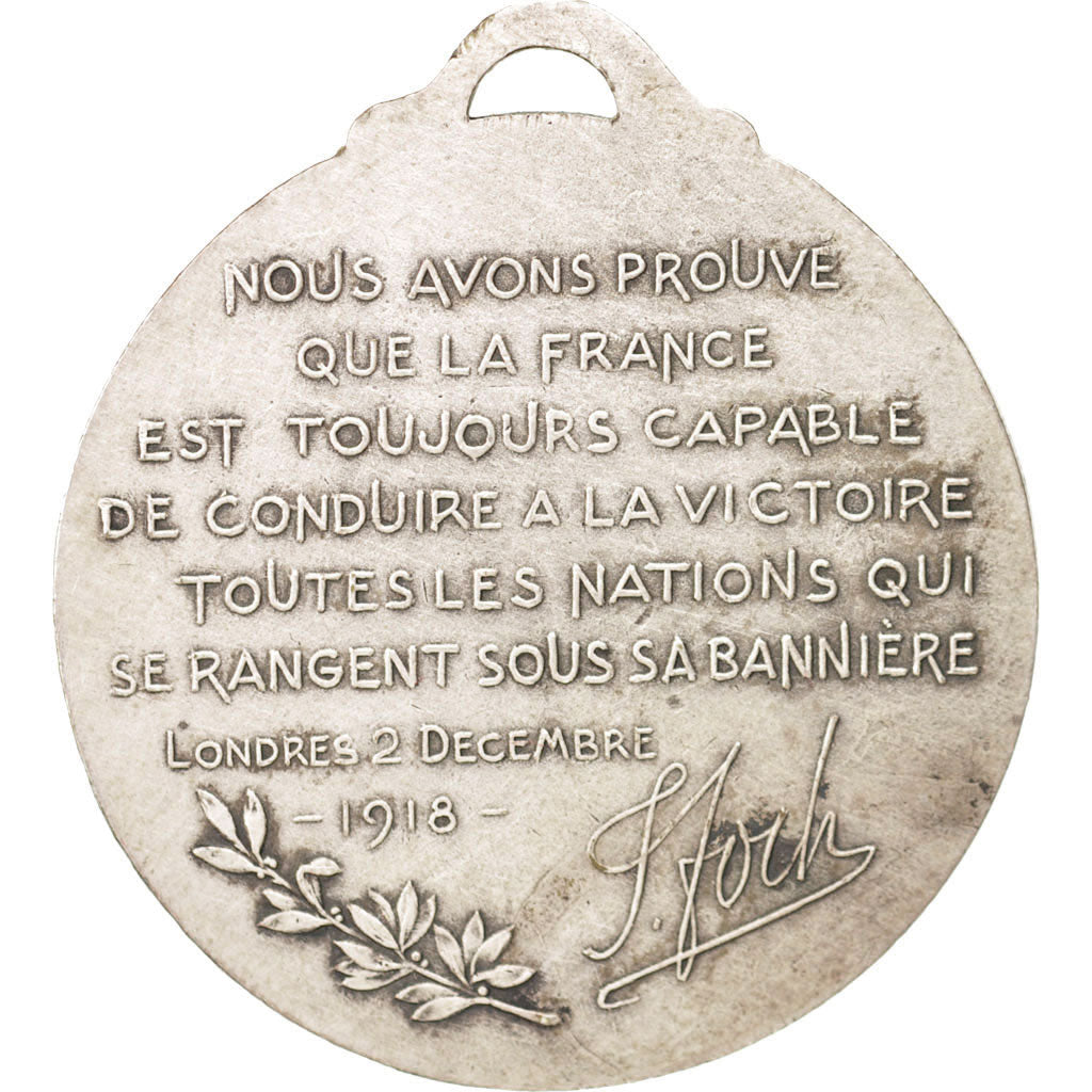 France, Medal, French Third Republic, 1918, TTB+, Argent