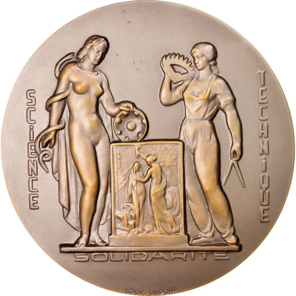 Belgium, Sciences & Technologies, Medal, 1947, MS(60-62), Bronze, 97, 290.00