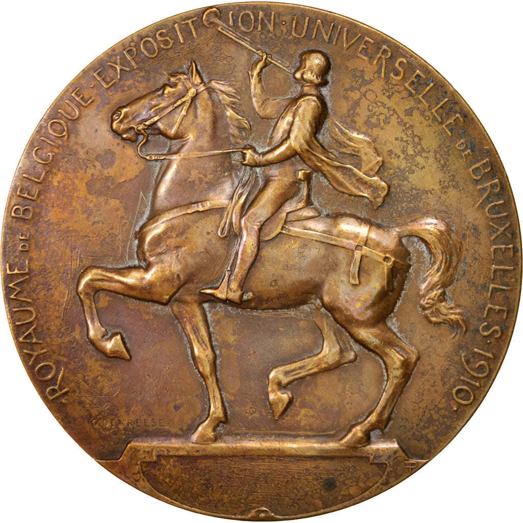 Belgium, Medal, 1910, AU(50-53), Bronze, 70, 114.00