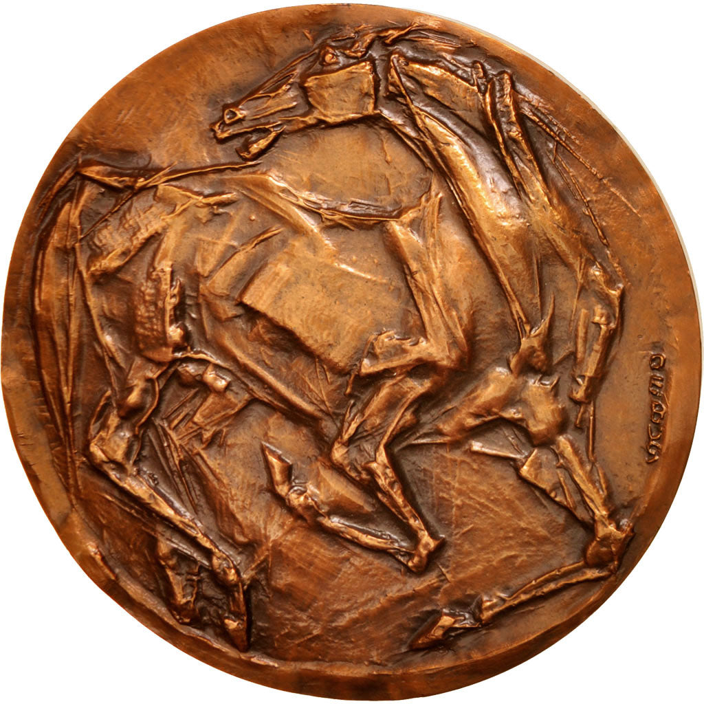 Médaille d'art ayant pour thème le cheval, Médaille